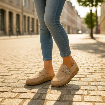 Mules for Women – Comfortable Wide Fit, Modern Suede Design Caliboot