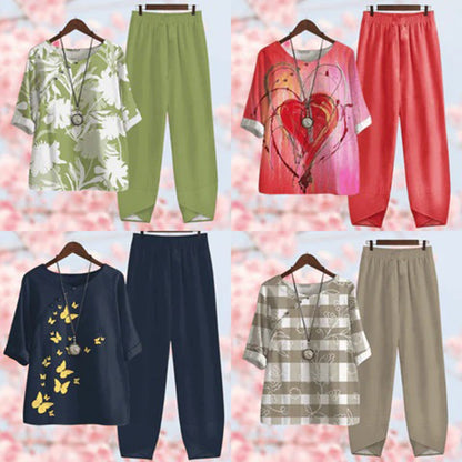 Women's Floral Two Piece Set - Fashinoza