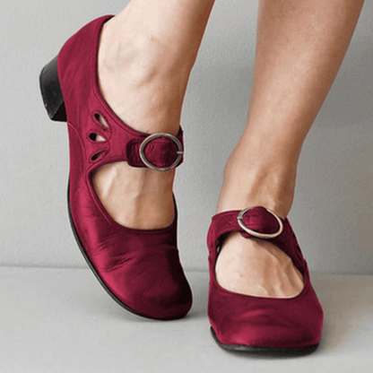 Jo | Women's Block Heel Mary Jane Shoes - Image 3