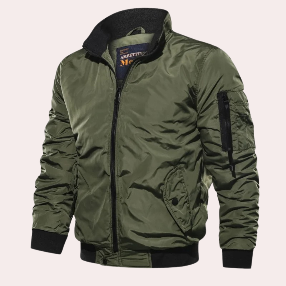 Men's Windproof Bomber Jacket - Fashinoza