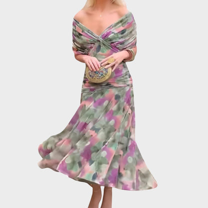 Brooklyn | Womens Off Shoulder Elegant Evening Dress