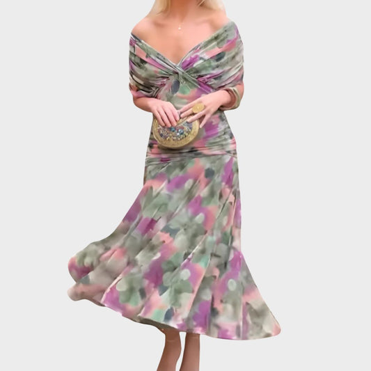 Brooklyn | Womens Off Shoulder Elegant Evening Dress