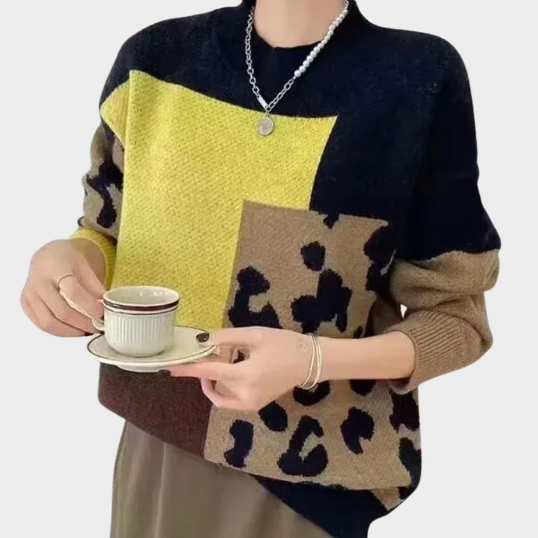 Women's Block Panel Sweater