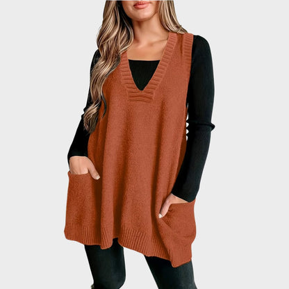 Women's V-Neck Casual Vest