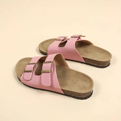 Non-Slip Cork Slippers for Women – Comfortable & Stylish
