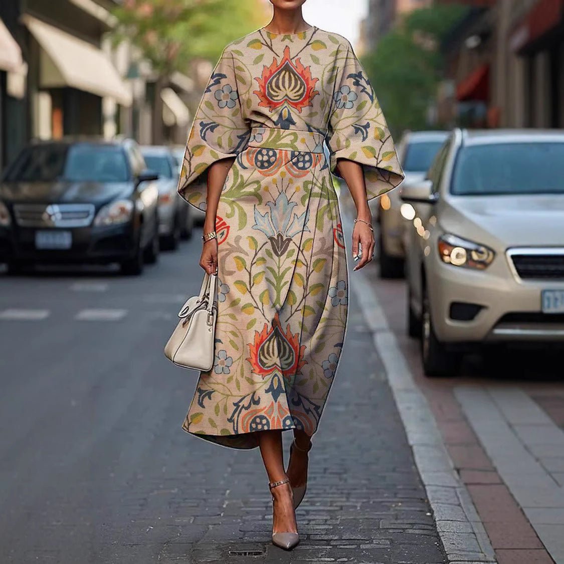 Serelinne | Women’s Bold Statement Midi Dress