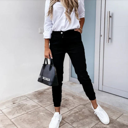 Women's Skinny Stretch Pants - Fashinoza