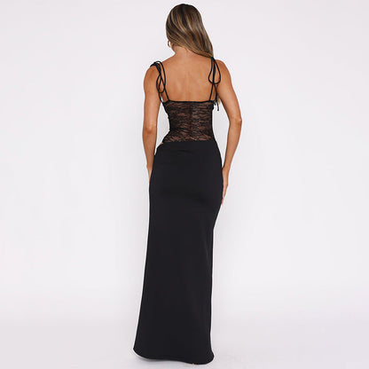 Women's Long Lace Detail Dress