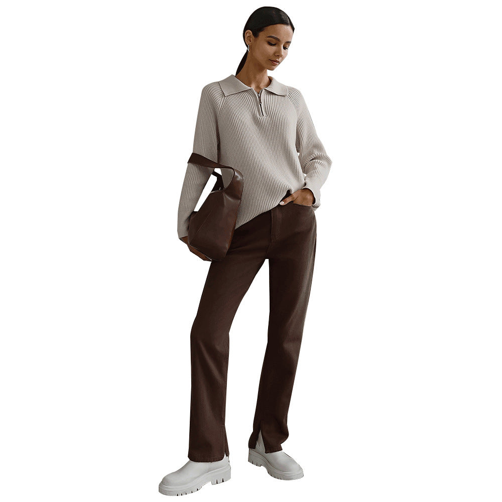 Women's Quarter-Zip Sweater