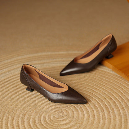 Nera Genuine Leather Heels