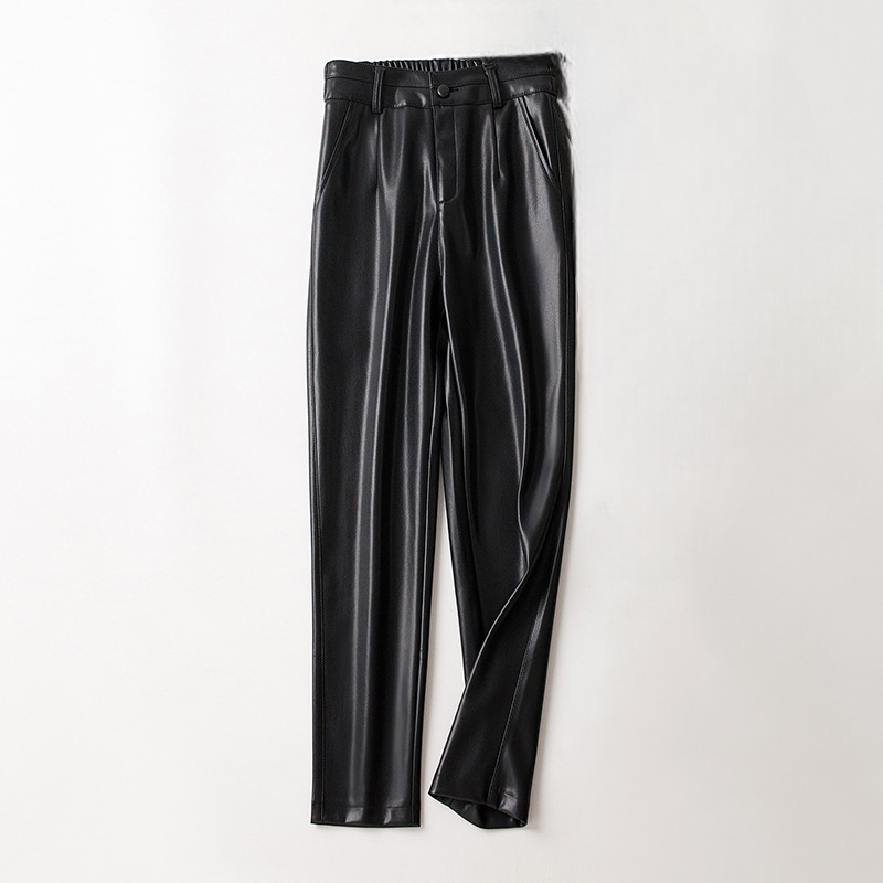 Sheepskin Leather Pants - 
Fashinoza