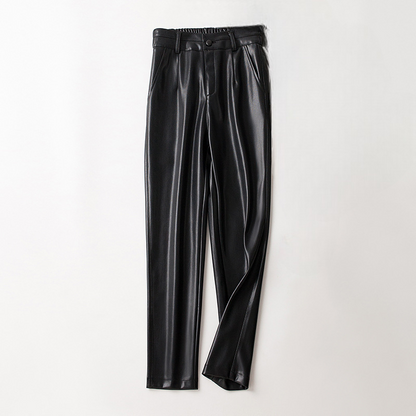 Sheepskin Leather Pants - 
Fashinoza