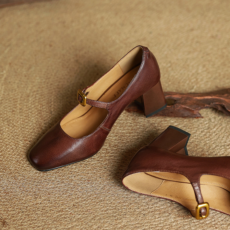 Olea Genuine Leather Heels