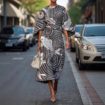 Serelinne | Women’s Bold Statement Midi Dress