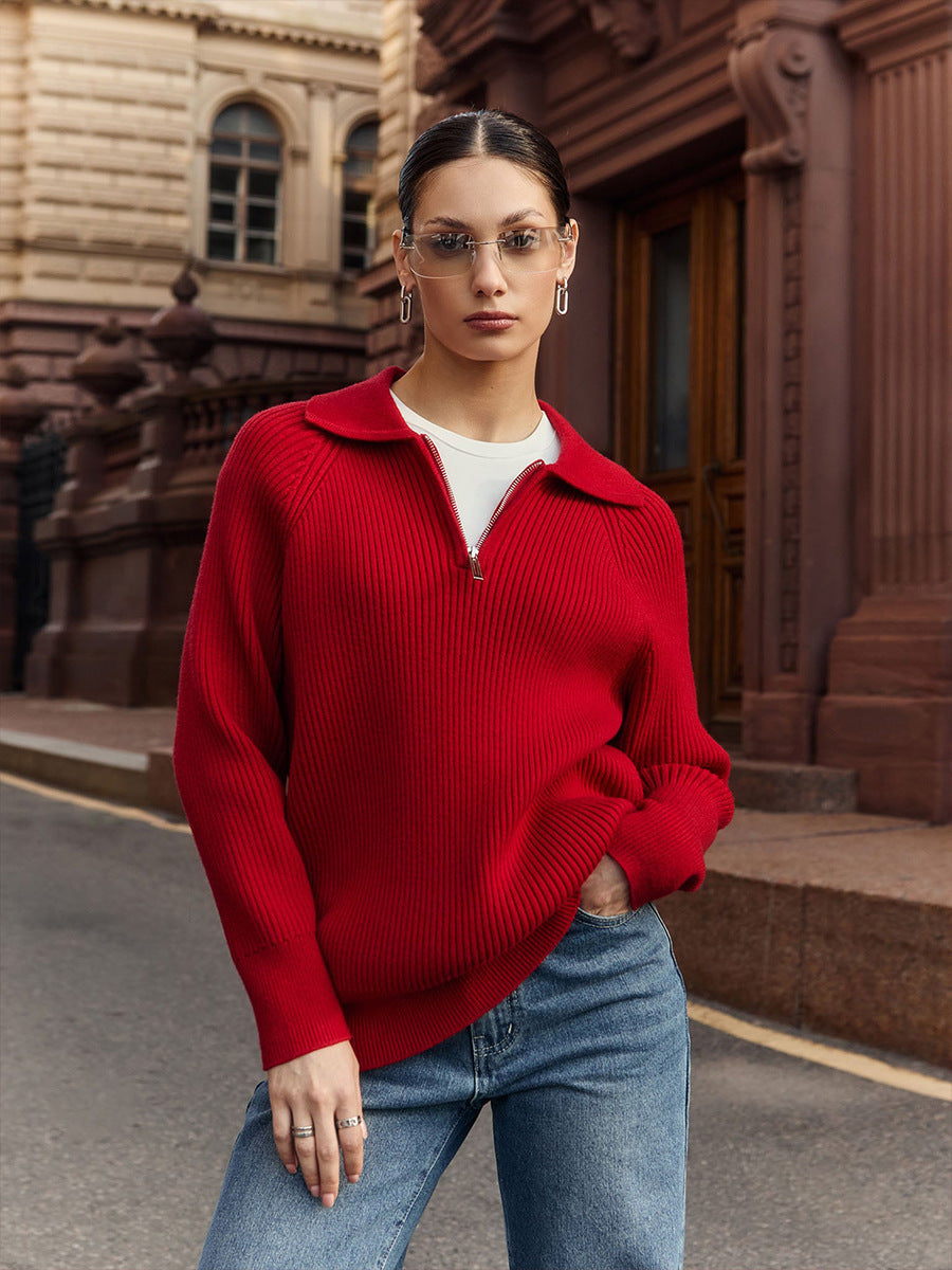 Women's Quarter-Zip Sweater