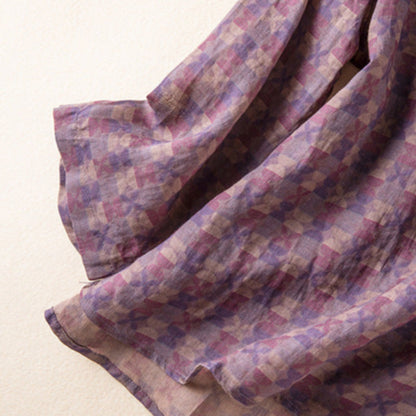 Women's Printed V-Neck Blouse
