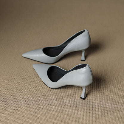 Viora Genuine Leather Heels