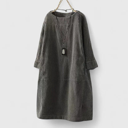 Relaxed Long Sleeve Midi Dress