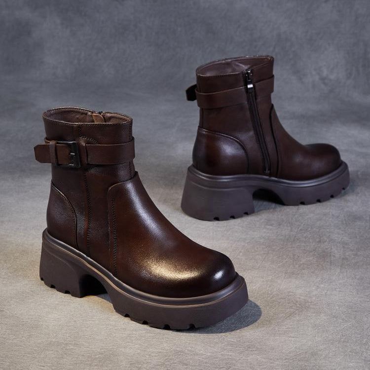 Women's Miliana Platform Ankle Boots - 
Fashinoza