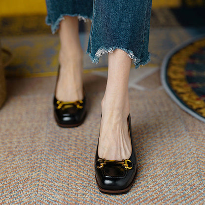 Velyn Genuine Leather Heels