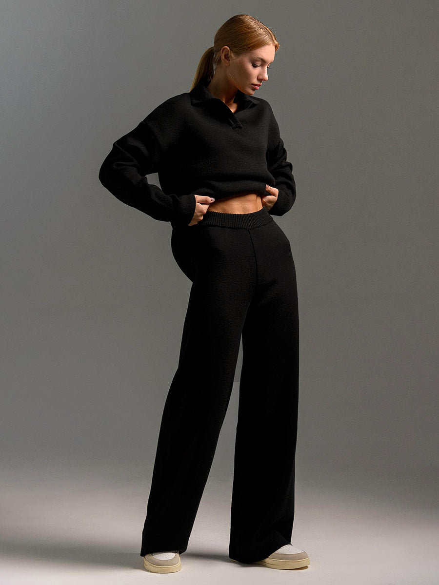 Charlotte | Women’s Collared Two Piece Relaxed Fit Lounge Set
