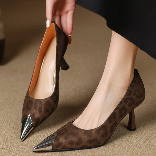 Livia Genuine Leather Heels