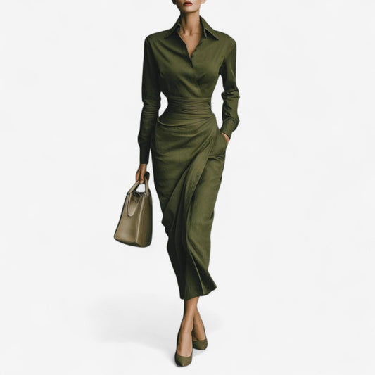 Elegant Women's Wrap Dress - Fashinoza