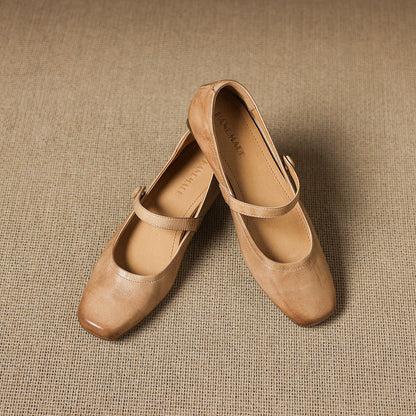 Emel Genuine Leather Flats