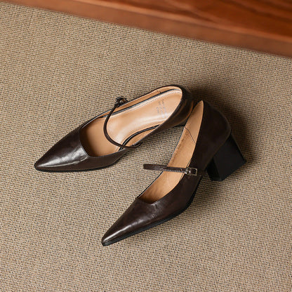 Orvia Genuine Leather Heels