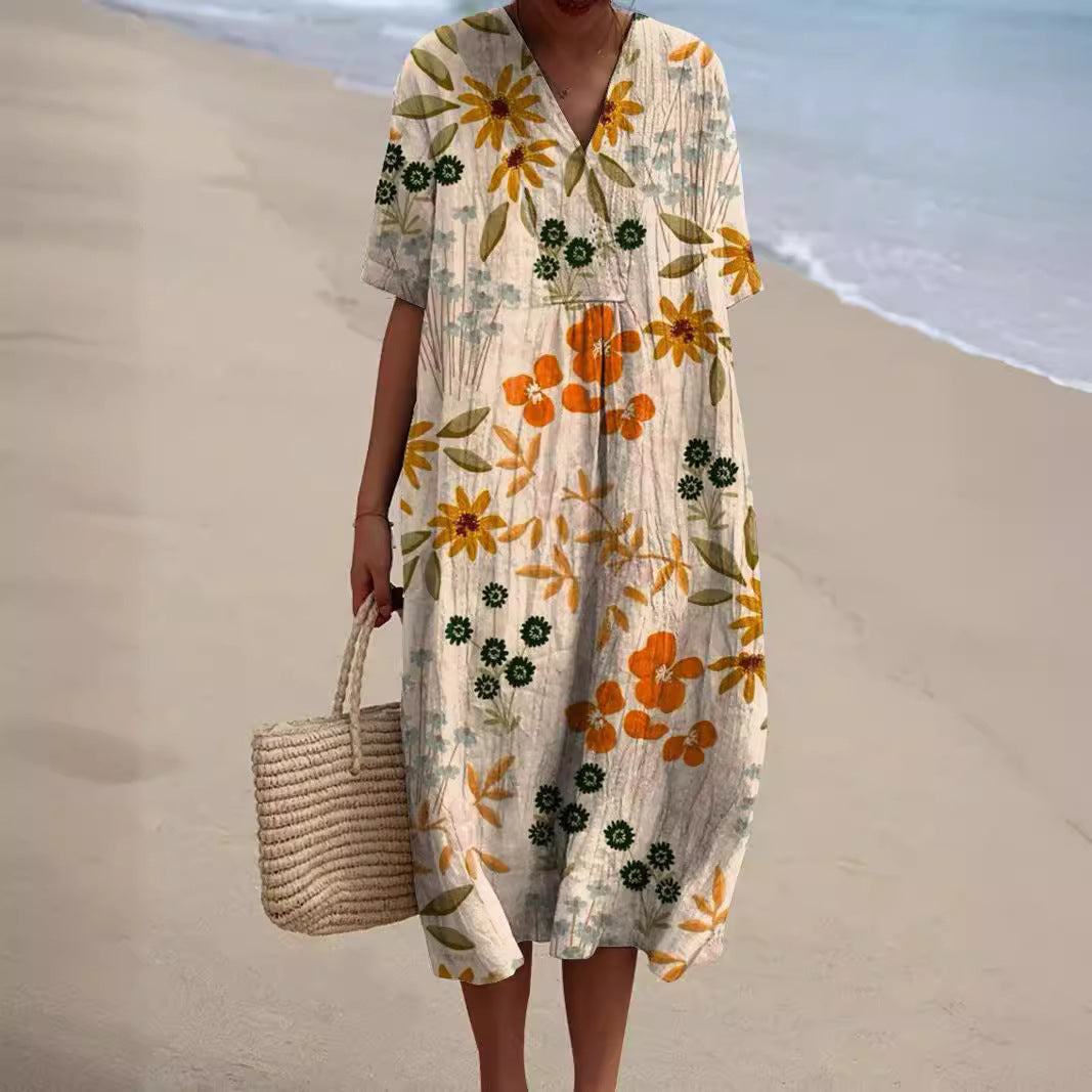 Women's Floral Print Summer Dress
