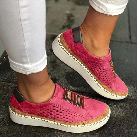 Women's Orthopedic Slip-On Sneakers Breathable Cushioned Casual - Fashinoza