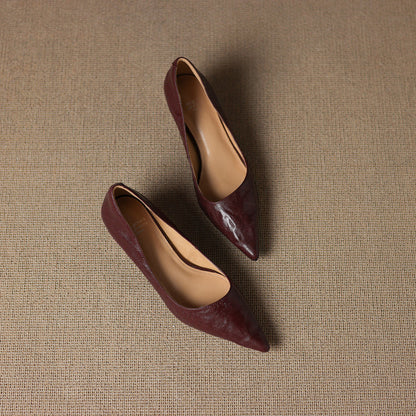 Elar Genuine Leather Heels