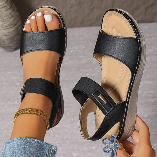 Women's Open Toe Cushioned Sandals - Fashinoza