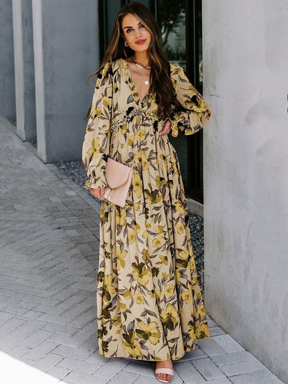 Aurelia | Women’s Floral Long Sleeve Maxi Dress
