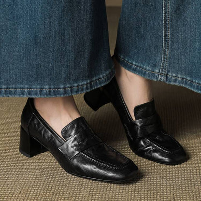 Sora Genuine Leather Heels
