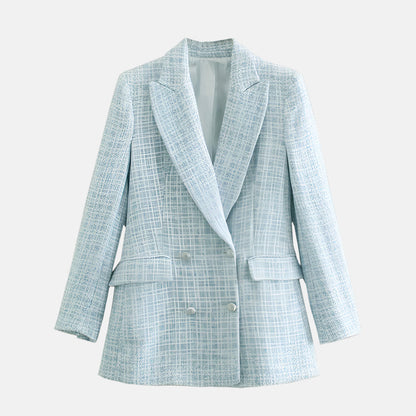 Women's Tweed Blazer Timeless Sophistication