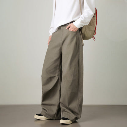 Women's Wide Leg Cotton Pants - 
Fashinoza