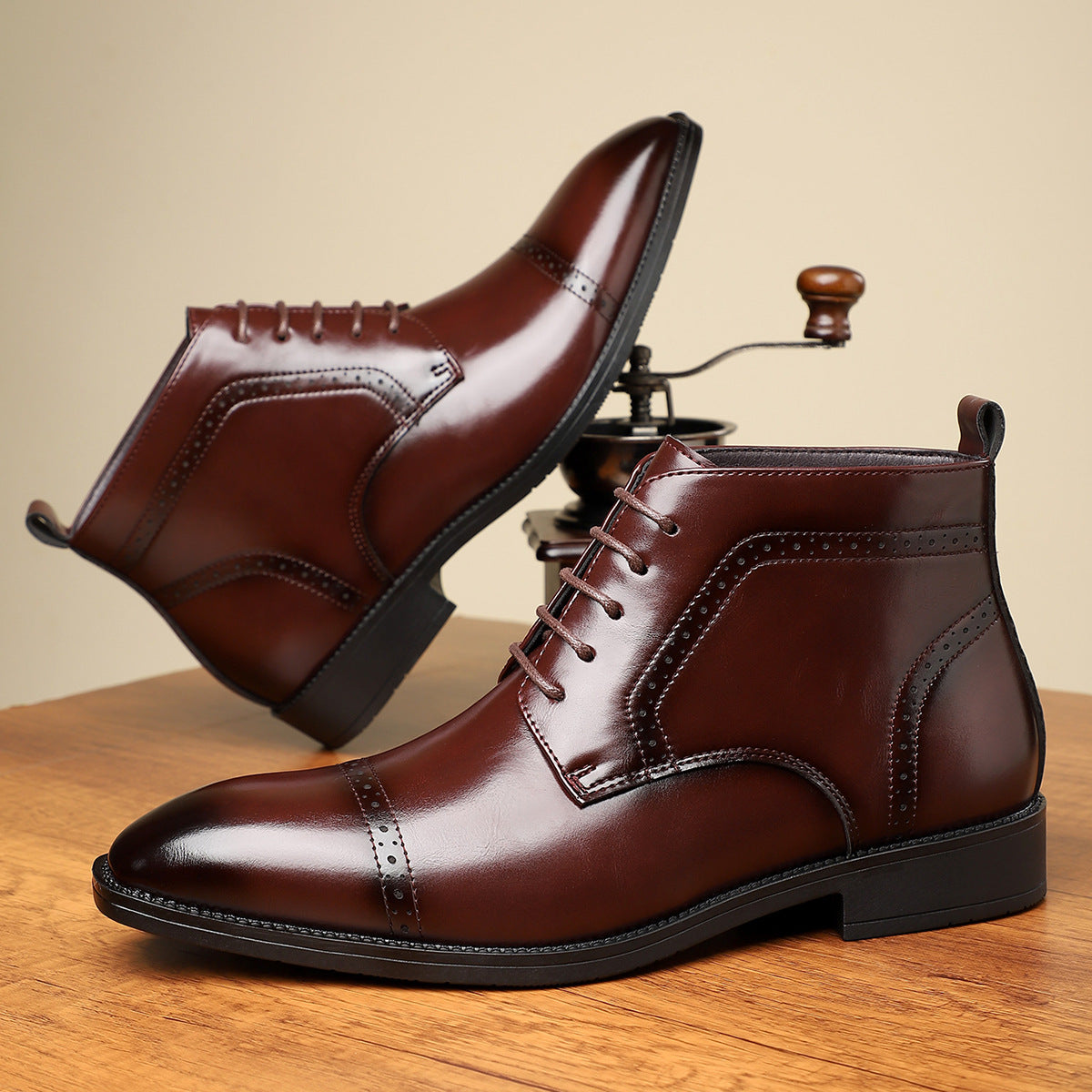 Edmund Women's Leather Ankle Boots - 
Fashinoza