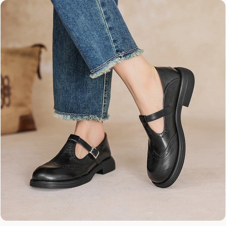 Women's Orthopedic Mary Jane Shoes Chunky Sole Comfortable