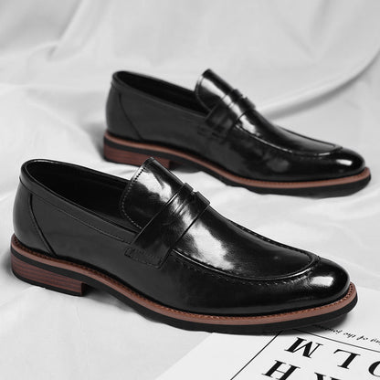 Lurex Genuine Leather Loafers
