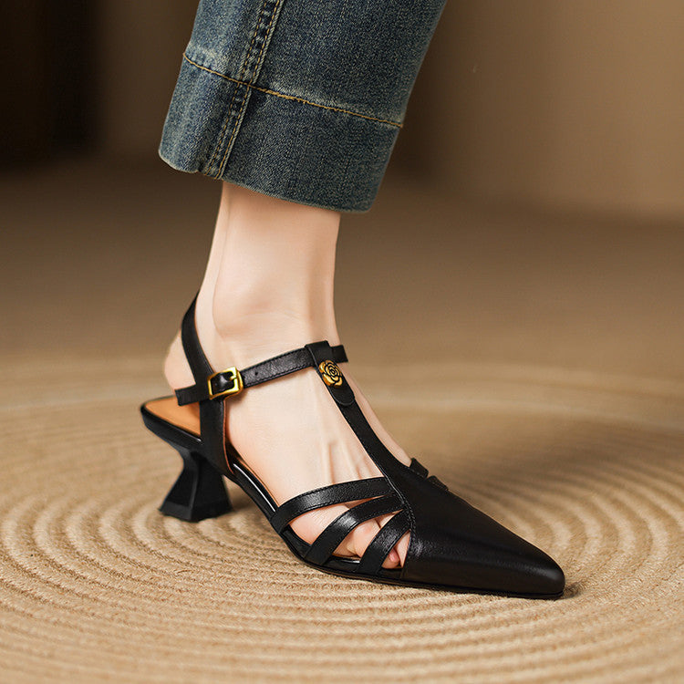 Viara Genuine Leather Heels