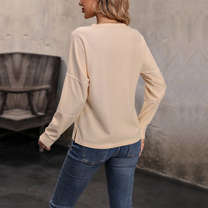 Women's Long Sleeve Waffle Knit