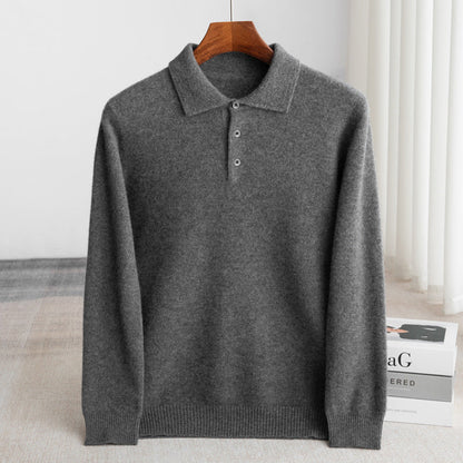 Classic Knit Polo Sweater