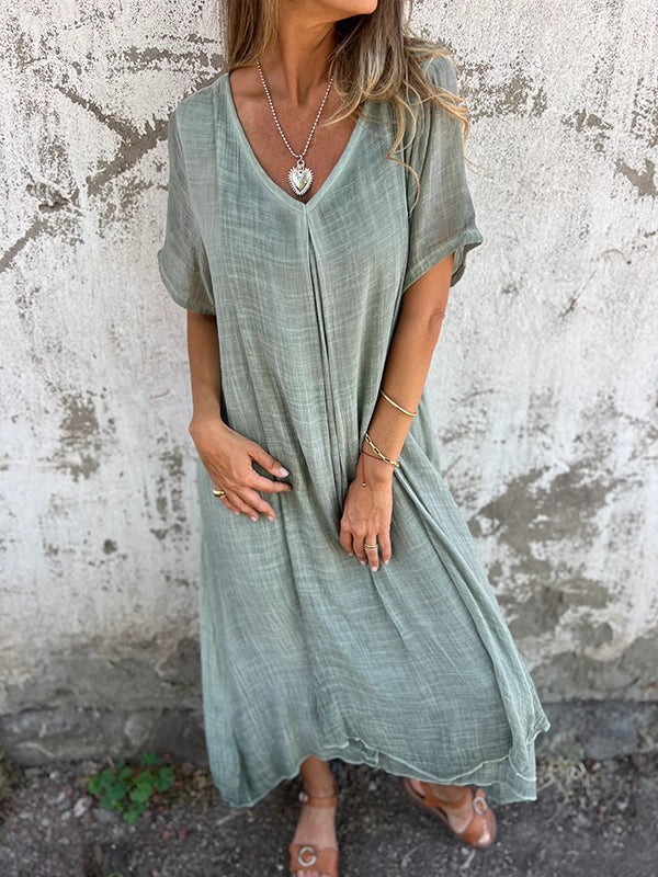 Women's Midi Dress Loose Fit