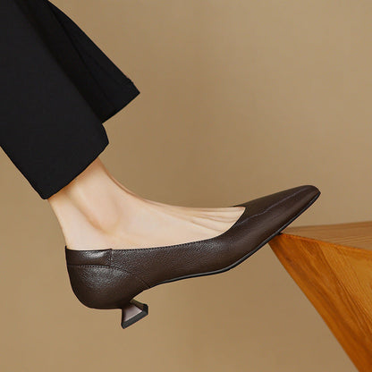 Nera Genuine Leather Heels
