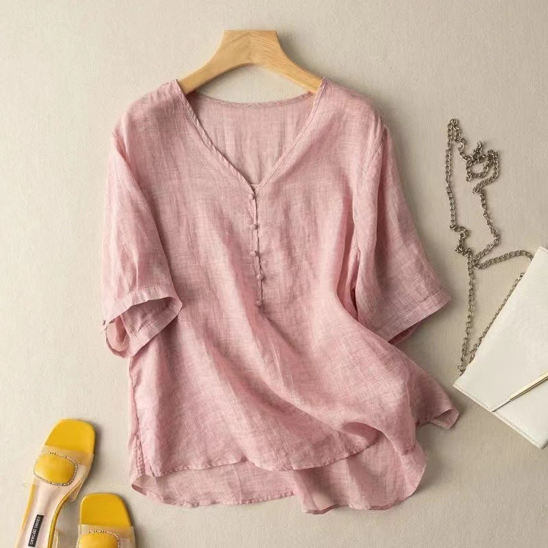 Mayla Linen Blouse