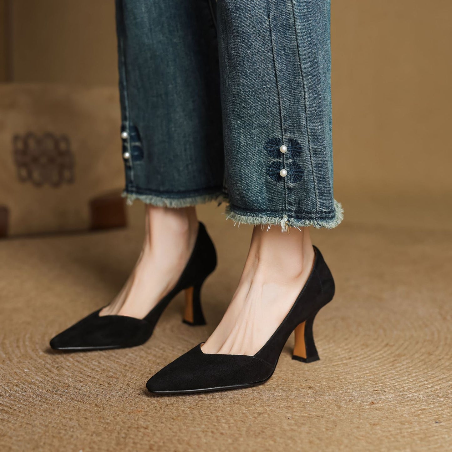 Zyne Genuine Leather Heels