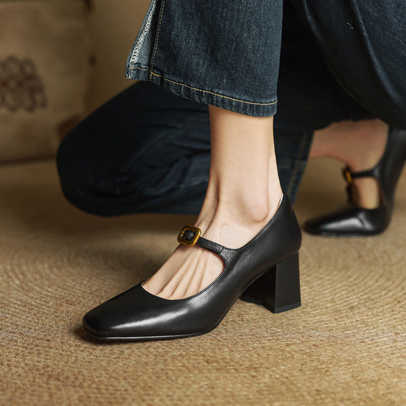 Olea Genuine Leather Heels