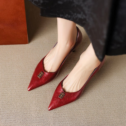Blair Genuine Leather Heels