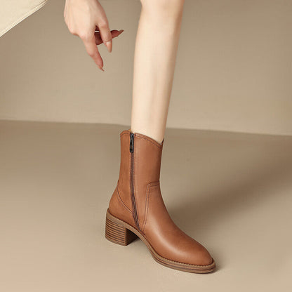 Zaria Genuine Leather Boots